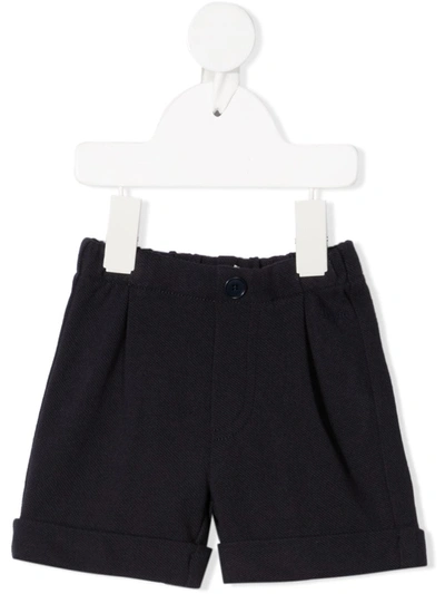 Il Gufo Babies' Elasticated-waist Cotton Shorts In Blue