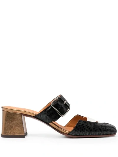 Chie Mihara Slip-on Leather Mules In Black