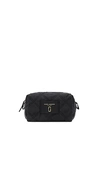 Marc Jacobs Knot Large Nylon Cosmetics Case In Black/gold