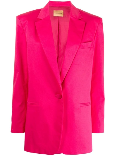 Andamane Shantung Tailored Blazer In Pink