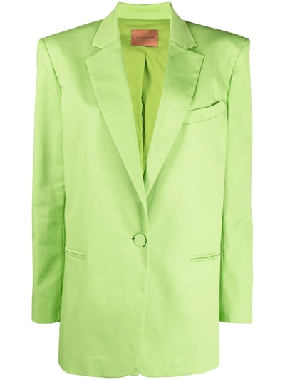 Andamane Guia Cotton Gabardine Blazer In Green