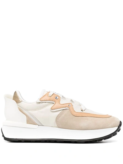 Le Silla Petalo Running Panelled Sneakers In Neutrals