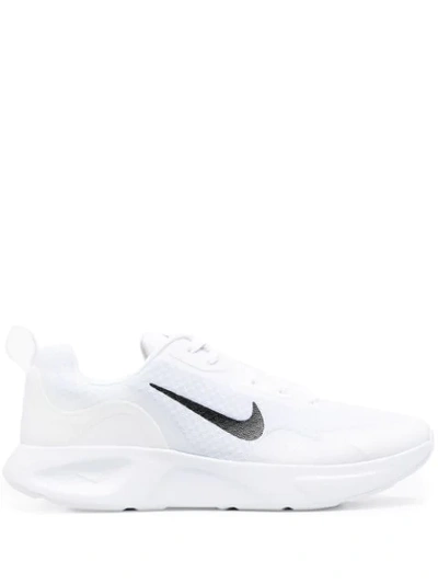 Nike Wearallday Mesh Low-top Sneakers In White