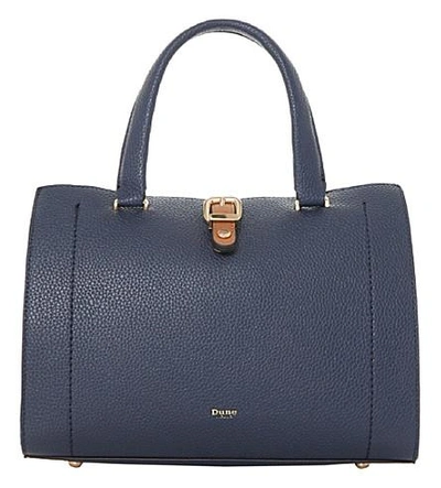 Dune Daphney Colour-block Tote In Navy-plain Synthetic
