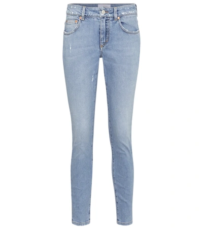 Givenchy Distressed-finish Skinny Jeans In Blue