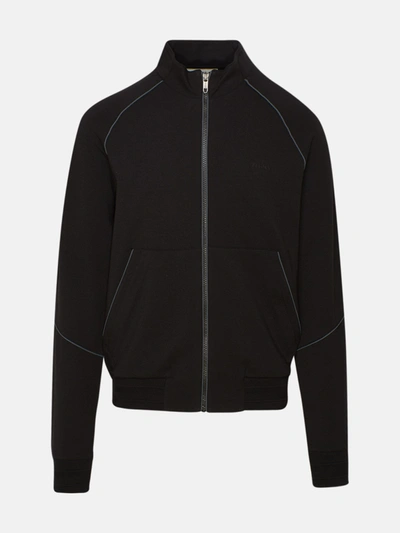 Z Zegna Sweatshirt With Zip And Logo In Black