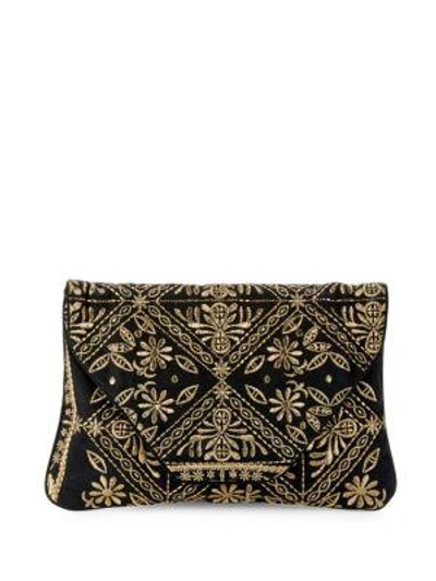Antik Batik Embroidered Crossbody Bag In Black