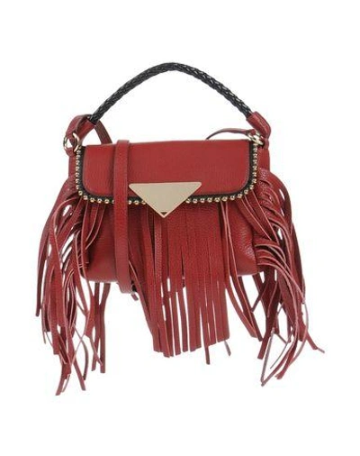 Sara Battaglia Handbags In Brick Red