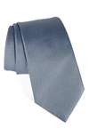 Ermenegildo Zegna Micro-diamond Textured Silk Tie, Blue In Light Blue
