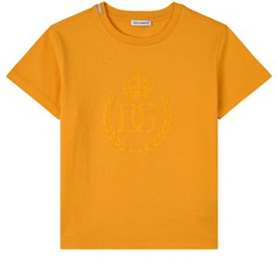 Dolce & Gabbana Kids' T-shirt In Orange
