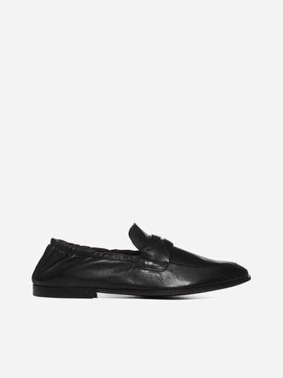 Dolce & Gabbana Logo-plaque Nappa Leather Loafers