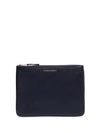 Comme Des Garçons Zipped Pouch In Blue