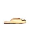 Sam Edelman Lavina' Buckle Leather Slides In Yellow