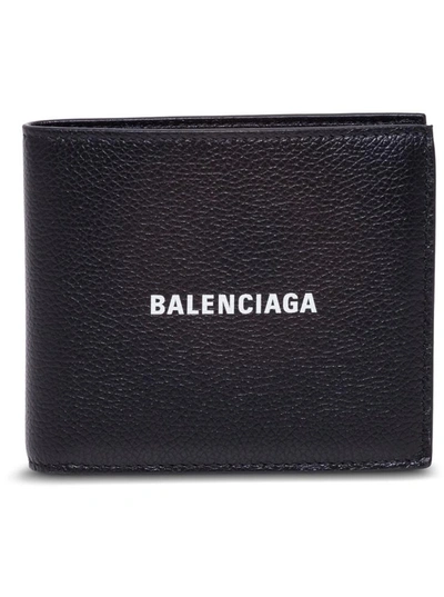 Balenciaga Logoed Wallet In Black