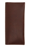 Ezra Arthur No. 12 Long Leather Wallet In Malbec