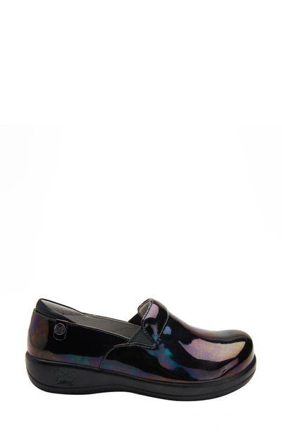 Alegria Keli Embossed Clog Loafer In Slickery Patent Leather
