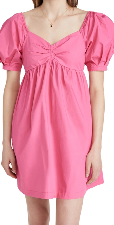 English Factory Puff Sleeve Babydoll Dress In Pink