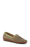 Spring Step Oralis Loafer In Olive Green Leather