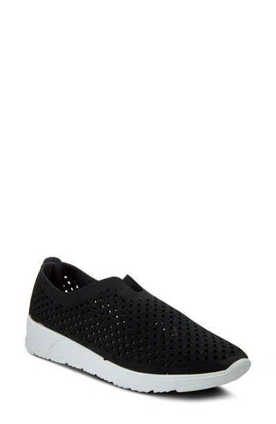 Flexus By Spring Step Centrics Slip-on Sneaker In Black Patent Leather