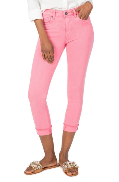 Kut From The Kloth Amy Fray Hem Crop Skinny Jeans In Punch