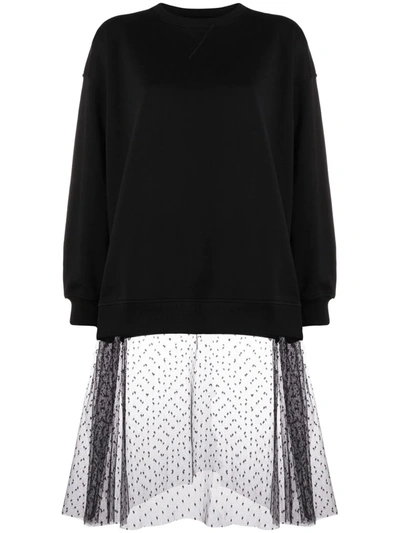 Red Valentino Black Tag Point D'esprit Trench Coat