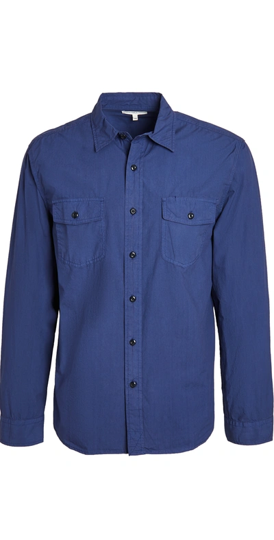 Alex Mill Button-up Field Shirt In Navy