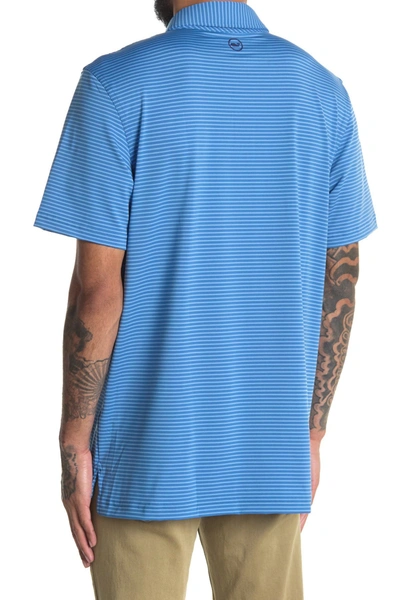 Vineyard Vines Blank Bradley Stripe Sankaty Polo In Ocean Breeze Vineyard Vines Blank Bradley Stripe Sankaty Polo In Ocean Breeze