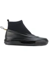 Marni Black Neoprene & Leather Sock Boots