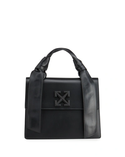 Off-white 2.8 Jitney Leather Handbag In Black