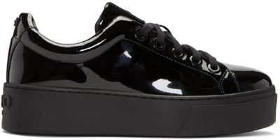 Kenzo 40mm Patent Leather Sneakers In Black