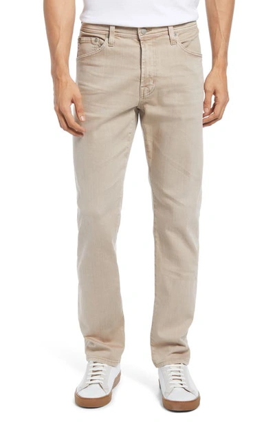 Ag Everett Slim Straight Fit Stretch Jeans In 7 Years Wild Taupe
