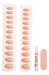 Static Nails Almond Pop-on Reusable Manicure Set In Nudist