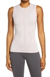 Blanc Noir Sleeveless Mesh Infinity Top In Burnished