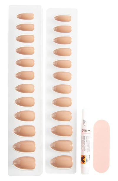 Static Nails Almond Pop-on Reusable Manicure Set In Dalgona