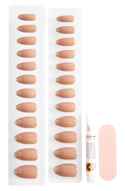 Static Nails Almond Pop-on Reusable Manicure Set In Fawn