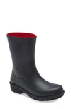 Fitflop Wonderwelly Short Womens Black Boots In All Black