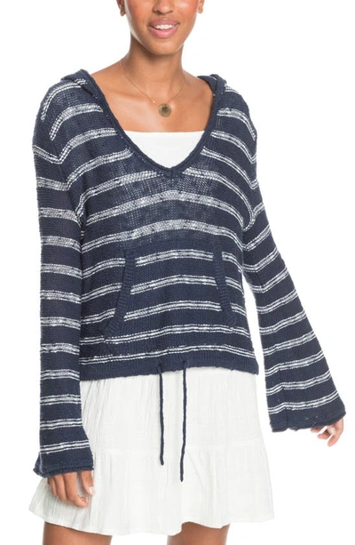 Roxy Hang With You Stripes Pullover In Mood Indigo Will Stripes
