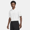 Nike Men's Dri-fit Tiger Woods Golf Polo Shirt In White,black