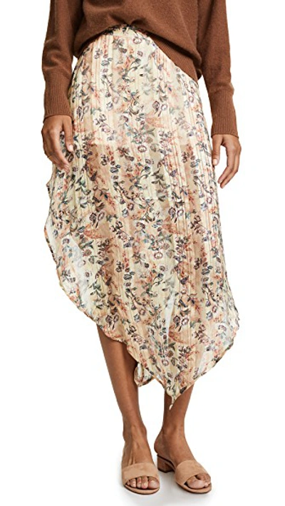 Haute Hippie My Amour Off-the-shoulder Floral-print Silk Dress In Sandra