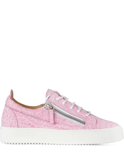 Giuseppe Zanotti Gail Low-top Sneakers In Pink