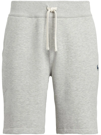 Polo Ralph Lauren Logo-embroidered Track Shorts In Grey