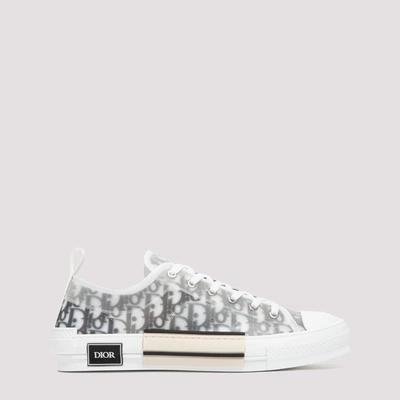 Dior Homme B23 Oblique Low Sneakers In White
