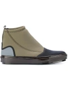 Marni Contrast Boots In Green