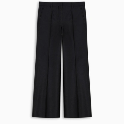 Givenchy Shiny Blue Cropped Trousers