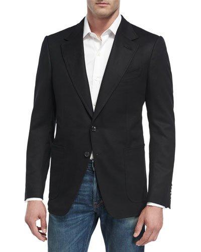 Tom Ford Shelton Base Cashmere Cardigan Jacket In Black | ModeSens