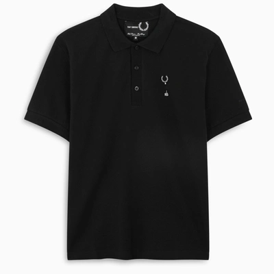 Fred Perry Raf Simons Black Polo Shirt