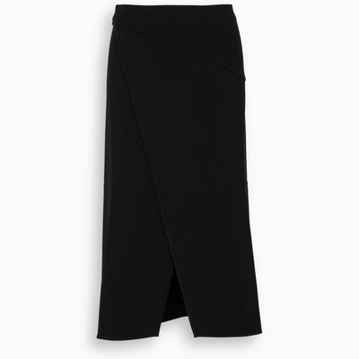 Givenchy Black Short Wrap Skirt