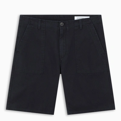 Department 5 Blue Cotton Bermuda Shorts