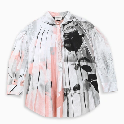 Alexander Mcqueen Printed All-over Blouse In Multicolor
