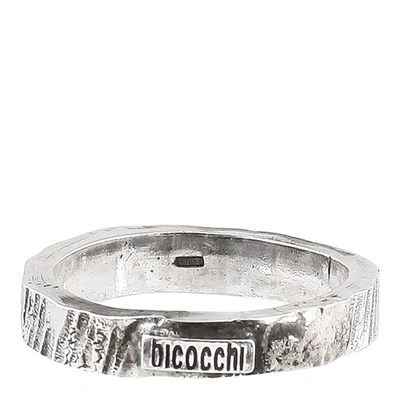 Emanuele Bicocchi Band Ring In Silver In Metal